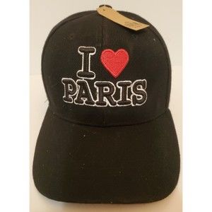 I (red HEART) LOVE PARIS embroidered baseball hat- Brand New with Tag!